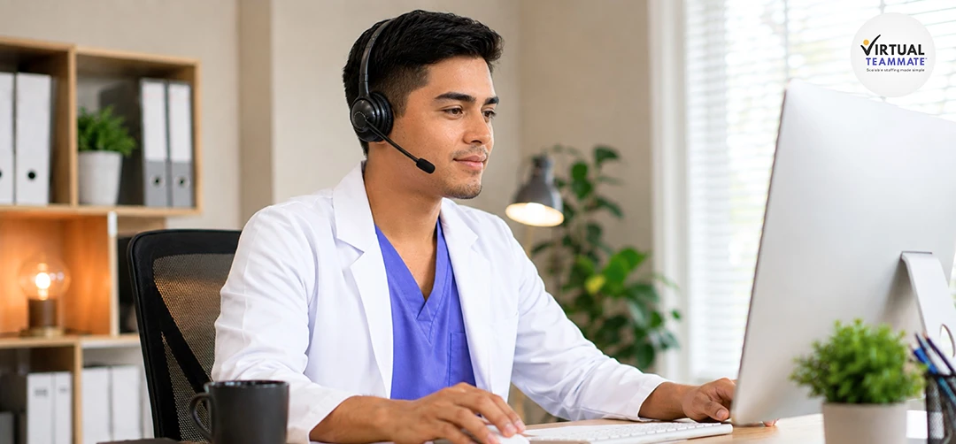 A virtual teammate working remotely from home on a fully remote VT career
